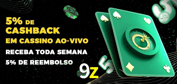Promoções do cassino ao Vivo 9z
